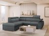 Ecksofa Boston 2RR1P mit Einstellbare Kopfstützen (Farbe: Flow 21, Seite: Links PUFAP+R+1P(65)+2R) Bild 2