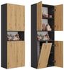 ibonto Hochschrank Badezimmerhochschrank Platzsparendes Aufbewahrungswunder Bild 5