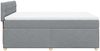 vidaXL Boxspringbett mit Matratze Hellgrau 140x200 cm Stoff 3286710 Bild 5