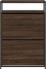 vidaXL Schuhschrank Braun Eichen-Optik 75x34x112 cm Holzwerkstoff 840038 Bild 5