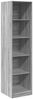 vidaXL Kleiderschrank Grau Sonoma 50x50x200 cm Holzwerkstoff 3307716 Bild 2