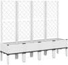 vidaXL Pflanzkübel mit Rankgitter Weiß 160x40x142 cm PP 367934 Bild 2