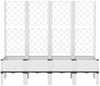 vidaXL Pflanzkübel mit Rankgitter Weiß 160x40x142 cm PP 367934 Bild 3
