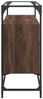 vidaXL Sideboard mit Glasplatte Braun Eiche 98x35x81 cm Holzwerkstoff 846073 Bild 5