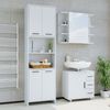 Badmöbel-Set Maris Weiß 2 Teile, mit Hochschrank und Bad Spiegelschrank Vicco Bild 4