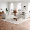 Schlafsofa mit Sitzfläche, khaki, Chenille, Bettfunktion und Armlehnen-Ablagefach,69.8x183.8x91.4 cm Bild 2