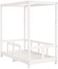 vidaXL Kinderbett Weiß 70x140 cm Massivholz Kiefer 834511 Bild 3