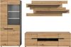 Wohnkombination inkl Beleuchtung (B/H/T: 280x190x44 cm) in Artisan Nachbildung Bild 2