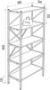 VCM Standregal Insasi 918404 Anthrazit H. 160 x B. 66 x T. 34 cm Bild 4