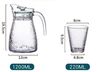 Rungassi Karaffe Karaffe mit 4 Gläser 220ml Wasser Cognac Whisky-Gläser G05, (Set bestehend aus 1 Karaffe und 4 Gläsern) Bild 3