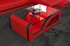 Couchtisch Palermo - Ledermix - rot-schwarz Bild 3