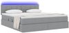 vidaXL Bett mit Stauraum und LED mit LED Hellgrau 160 x 200 cm Stoff 3371154 Bild 3
