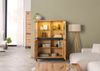 Vitrine Kernbuche 103x40x148 natur geölt VILLANDERS #102 Bild 4