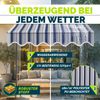 tillvex Balkonmarkise 150 cm Blau/Grau Gelenkarm Markise Klemmmarkise Sonnenmarkise Balkon ohne Bohren Bild 4