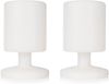 LED Tischleuchten 2er SET Helligkeitsstufen dimmbar, Ø 17cm Bild 2