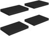 vidaXL Schweberegale 4 Stk. Schwarz 40x23x3,8 cm MDF 323828 Bild 2