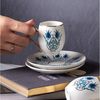 Karaca Kaffeeservice Karaca İznik 80 ml Türkische Kaffeetassen-Set 6er mit Untertassen Bild 2