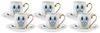 Karaca Kaffeeservice Karaca İznik 80 ml Türkische Kaffeetassen-Set 6er mit Untertassen Bild 4