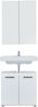 trendteam Badmöbel-Set 2tlg. Badezimmermöbel Set Weiß Hochglanz 60 x 182 x 31 cm Bild 3