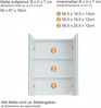 trendteam Badmöbel-Set 2tlg. Badezimmermöbel Set Weiß Hochglanz 60 x 182 x 31 cm Bild 5