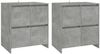 vidaXL Sideboards 2 Stk. Betongrau 70x41x75 cm Holzwerkstoff 3098092 Bild 2