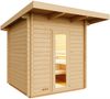 Infraworld Gartensauna Terra 5 Außensauna Massivholzsauna Saunahaus 230x230 cm Bild 5