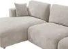 Vente-unique - TINDRALO Sofa Stoff Beige - B 167 cm x H 76 cm x L 303 cm Bild 4