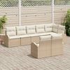 vidaXL Gartensofa-set Beige und Creme 55 x 55 x 37 cm Poly-Rattan 3346091 Bild 3