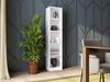 Home Collective Bücherregal Aktenregal Standregal Raumteiler weiß mit 5 offenen Fächern, aus MDF Holz, Breite 40 cm Bild 5