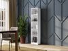 Home Collective Bücherregal Aktenregal Standregal Raumteiler weiß mit 5 offenen Fächern, aus MDF Holz, Breite 40 cm Bild 3