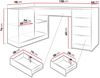 Eckschreibtisch / Eckschminktisch Tireno (Farbe: Sandbeige) Bild 5