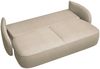 Selsey 'Savoy' 3-Sitzer Sofa mit Schlaffunktion und Chenille-Bezug, beige, ca. 96 x 254 x 105 cm Bild 4