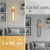 Nettlife LED Wandleuchte Innen Schwarz 12W Treppenhauslampe 60cm Flurlampe Modern 3000K, LED fest integriert, Warmweiß, Minimalistische Wandbeleuchtung für Schlafzimmer Wohnzimmer Flur Bild 4