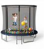 HOMALL Gartentrampolin Kindertrampolin, Outdoor-Trampolin, Durchmesser 183/222/290/360 cm, Ø 183 cm, (Ausgestattet mit Sicherheitsnetz, Leiter und 360°-Gelander, maximale Tragkraft 150 kg) Bild 3