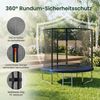 HOMALL Gartentrampolin Kindertrampolin, Outdoor-Trampolin, Durchmesser 183/222/290/360 cm, Ø 183 cm, (Ausgestattet mit Sicherheitsnetz, Leiter und 360°-Gelander, maximale Tragkraft 150 kg) Bild 4