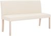 vidaXL Sitzbank 139,5 cm Cremeweiß Polyester 281337 Bild 2