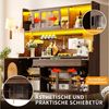 Celya Küchenbuffet Buffetschrank Landhaus mit LED und Lochwand (145 x 39 x 171 cm, 5 Türen und 1 Schublade) vielseitig einsetzbar in Küche, Esszimmer oder Wohnzimmer Bild 4