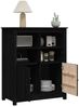 Sideboard, Kommode Schwarz 83x41,5x100 cm Massivholz Kiefer j2642p Bild 5