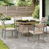 Gartenlounge-Set mit rundem Glastisch und 4 Stühlen, 5-teilig, Loungeset, Essgruppe für Garten Bild 2