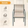 Gartenlounge-Set mit rundem Glastisch und 4 Stühlen, 5-teilig, Loungeset, Essgruppe für Garten Bild 5