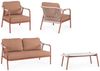 4er Set Garten-Set Tevma - Aluminium, Olefin-Seilgeflecht, Kupfer Bild 2