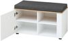 Garderobenbank Spike / Sparks, Holzwerkstoff, Anthrazit, Weiß, Holzfarben, 80 x 47 x 38 cm Bild 5