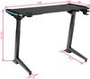 tectake Schreibtisch Computertisch Hemingway höhenverstellbar 130x 67,2x 72-121cm (1-St, 1 tlg), Elektrisch stufenlos höhenverstellbarer Gaming-Tisch Bild 5