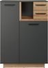 Kommode Synnax in grau und Eiche Evoke 80 x 113 cm Bild 3