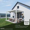 Weide Deluxe | Wand Pergola | Voll Aluminium | 3 x 4 M | Lamellendach weiß Bild 4