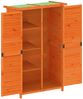 vidaXL Geräteschuppen Braun 83x57x140 cm Massivholz Kiefer 172240 Bild 5