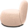 DOMO. collection Sessel 700 016, Polstersessel, rund, gepolsterte Rückenlehne, Füße mit Filzgleitern, Armsessel, Polsterganitur, 73 x 75 x 76 cm (BxTxH), beige Bild 4