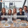 SÄNGER Steingut Dessertteller Bombay Stone 4 teilig Bild 5