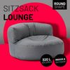 Lumaland runde Outdoor Sitzsack-Lounge, Polyester, Grau, 90 x 50 cm, 320 l Bild 2