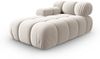 Micadoni Recamiere Bellis Links Samt Bluvel Dunkelbeige Bild 2